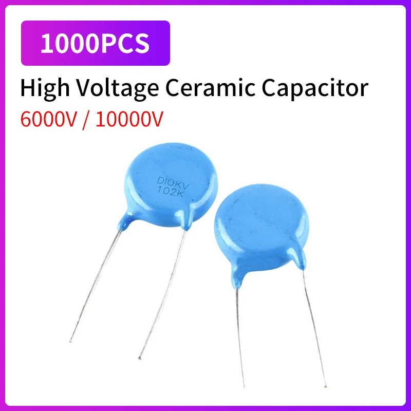 1000PCS 6000V 10000V High Voltage Ceramic Capacitor 6KV 10KV 2PF 3PF 5PF 10PF 15PF 22PF 27PF 30PF 33PF 39PF 47PF 54PF 56PF 68PF
1000PCS 6000V 10000V High Voltage Ceramic Capacitor 6KV 10KV 2PF 3PF 5PF 10PF 15PF 22PF 27PF 30PF 33PF 39PF 47PF 54PF 56PF 68PF