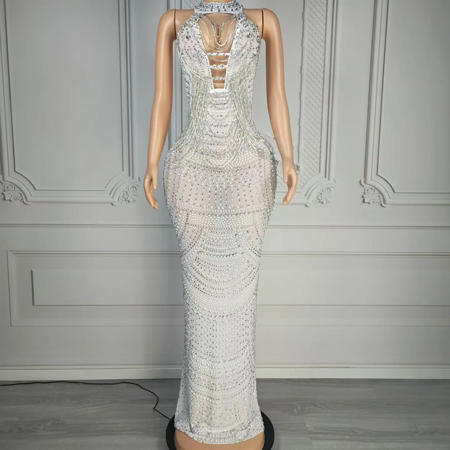 Miwu Luxury Bright Silver Diamond Wine Evening Party Dress Studio Exhibition Hall Model Performance Clothes Luxury Prom Dress
Miwu Luxury Bright Silver Diamond Wine Evening Party Dress Studio Exhibition Hall Model Performance Clothes Luxury Prom Dress