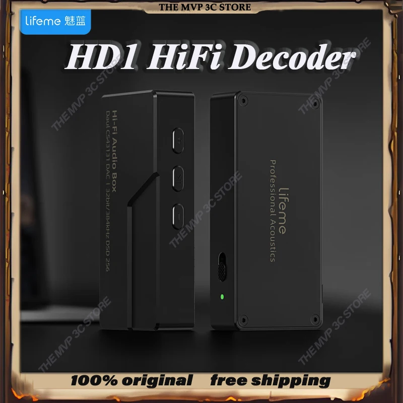 lifeme HD1 HiFi Portable Headphone Amplifier Dual CS43131 PCM DSD 3.5MM 4.4MM Lightweight Amplifier Decoding Music Adapter PC 
lifeme HD1 HiFi Portable Headphone Amplifier Dual CS43131 PCM DSD 3.5MM 4.4MM Lightweight Amplifier Decoding Music Adapter PC