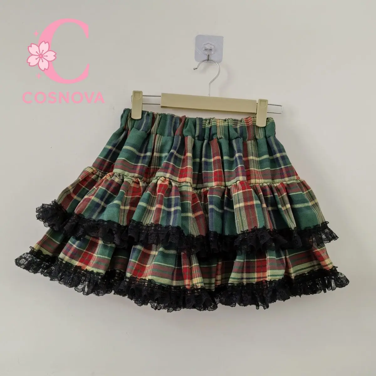 Subculture Lolita Red Green Plaid Black Lace Cake Skirt Japanese Puffy Mini Skirt Sweet Punk Sexy A-Line Ruffle Short Skirt Girl
Subculture Lolita Red Green Plaid Black Lace Cake Skirt Japanese Puffy Mini Skirt Sweet Punk Sexy A-Line Ruffle Short Skirt Girl