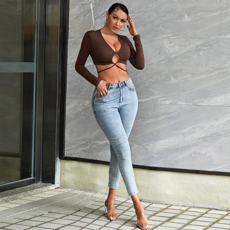 YQ1-Women's Clothing2026Hot Sale Sexy Hollow Out Slim FitTShirt Navel-baring versatile topvCollar Top Women
YQ1-Women's Clothing2026Hot Sale Sexy Hollow Out Slim FitTShirt Navel-baring versatile topvCollar Top Women