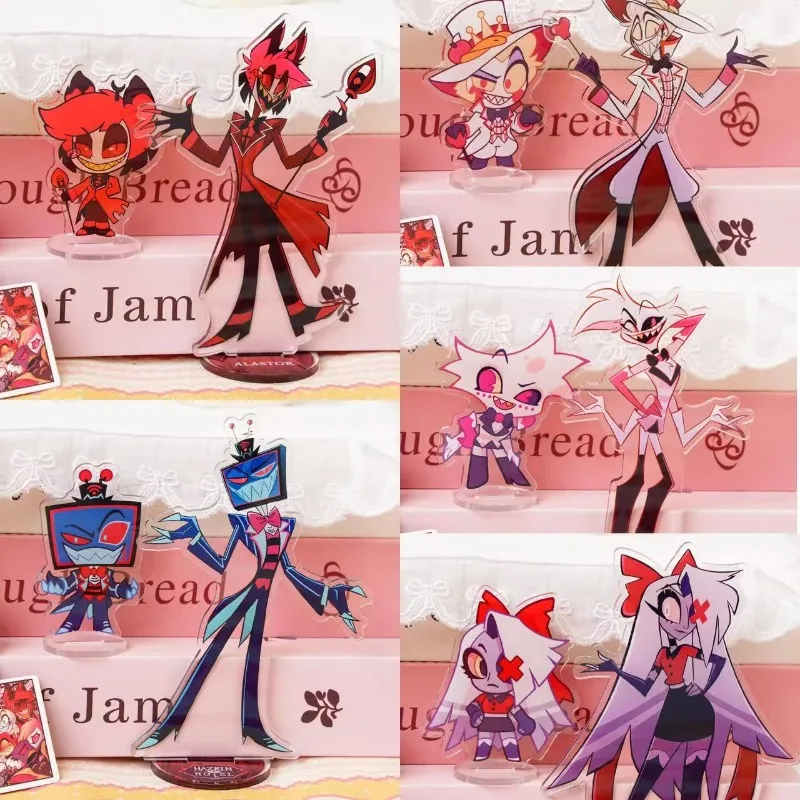 Hazbin Hotel Alastor Vox Lucifer AngelDust Vaggie Acrylic Standee Complete Set Chibi Character Desk Decor for Anime Fans Toys
Hazbin Hotel Alastor Vox Lucifer AngelDust Vaggie Acrylic Standee Complete Set Chibi Character Desk Decor for Anime Fans Toys