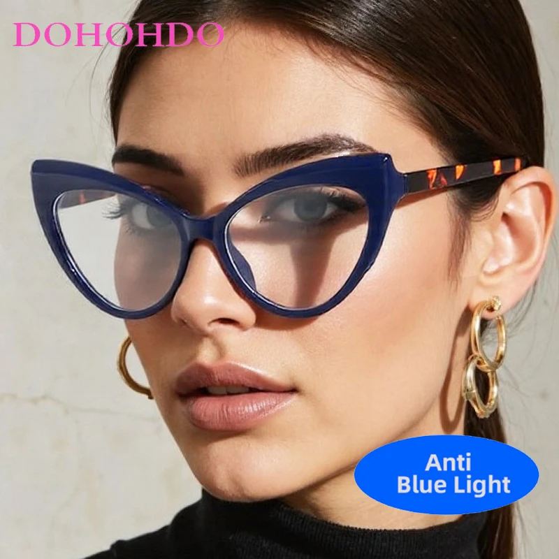 Classic Brand Designer Big Frame Cat Eye Optical Glasses Men And Women Fashion Trendy Luxury Computer Anti-Blue Light Eyewear
Classic Brand Designer Big Frame Cat Eye Optical Glasses Men And Women Fashion Trendy Luxury Computer Anti-Blue Light Eyewear