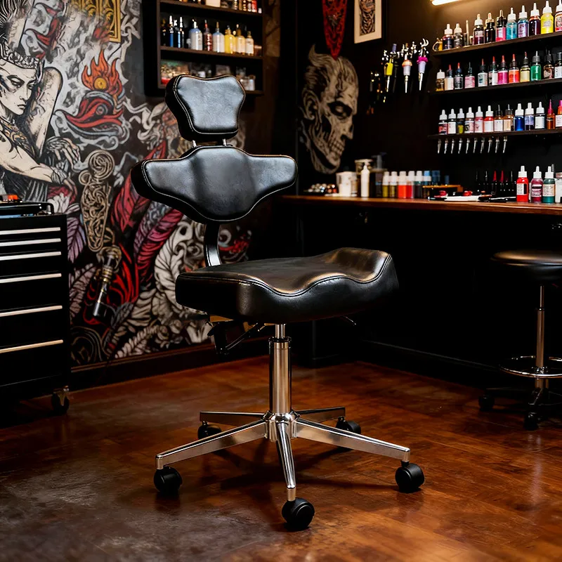Tattoo Chair SGS Gas Lift Silent Casters Adjustable Height Heavy Duty Seat Back Cushion High Resilience Foam Breathable Leather
Tattoo Chair SGS Gas Lift Silent Casters Adjustable Height Heavy Duty Seat Back Cushion High Resilience Foam Breathable Leather