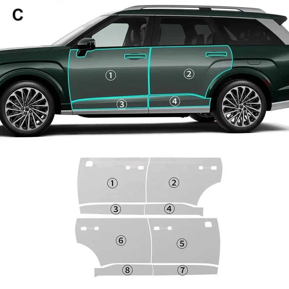 8.5Mil TPU Bumper Hood Paint Protection Film For Hyundai Palisade 2026-UP Pre-cut PPF Clear Bra Car Body Anti-Scratch Resistant
8.5Mil TPU Bumper Hood Paint Protection Film For Hyundai Palisade 2026-UP Pre-cut PPF Clear Bra Car Body Anti-Scratch Resistant