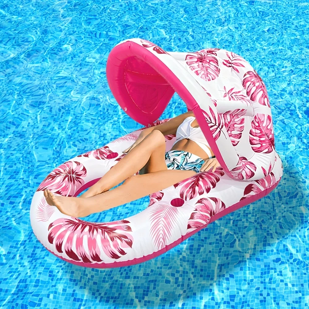 1pc Tropical Leaf Design Inflatable Pool Float with Dual Mesh Pockets and Lounger Swimming Pool Party Fun Water Floating Seat
1pc Tropical Leaf Design Inflatable Pool Float with Dual Mesh Pockets and Lounger Swimming Pool Party Fun Water Floating Seat