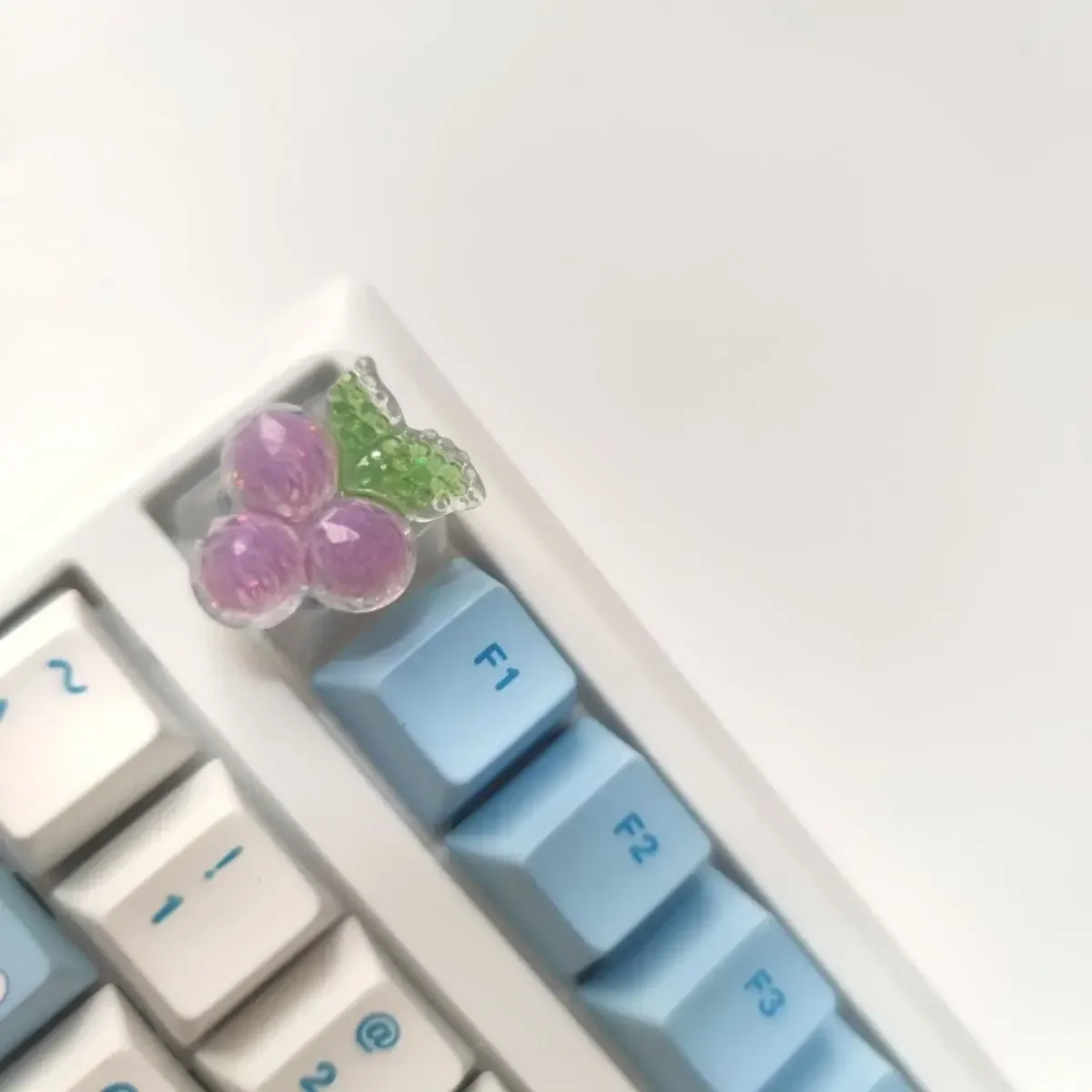 Resin R4 three-dimensional grape transparent keycap mechanical keyboard cross shaft available
Resin R4 three-dimensional grape transparent keycap mechanical keyboard cross shaft available