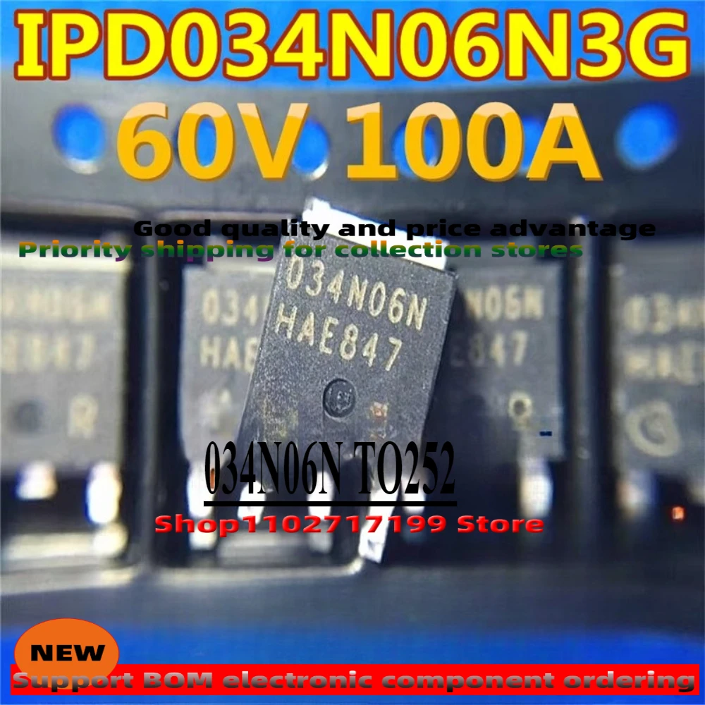 10 шт./лот IPD034N06N3 G шелкография 034N06N 100A/60 В TO252 МОП-транзистор IPD034N06N3G
10 шт./лот IPD034N06N3 G шелкография 034N06N 100A/60 В TO252 МОП-транзистор IPD034N06N3G