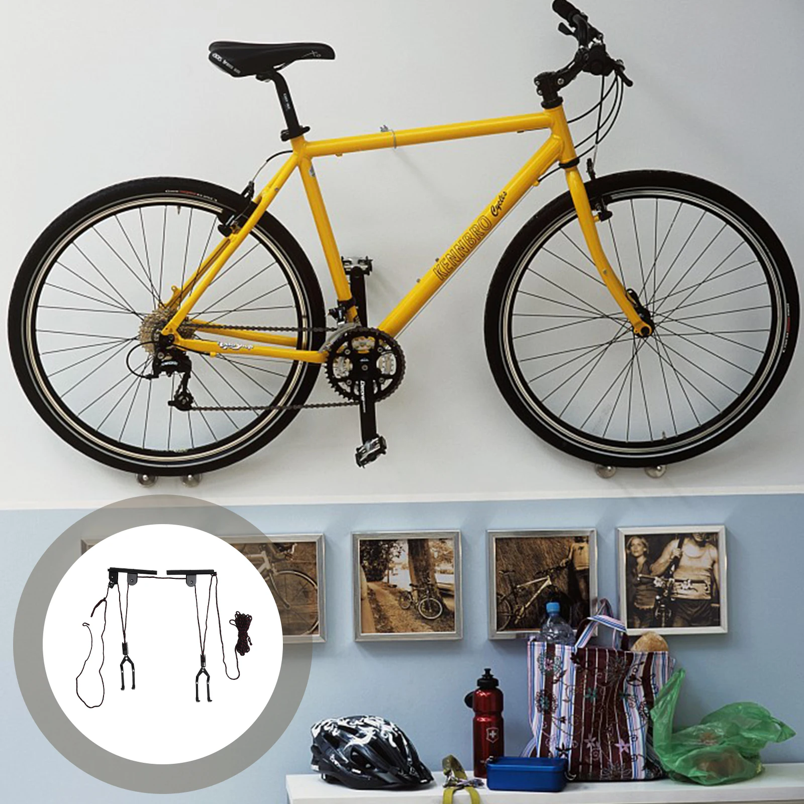 Bike Wall Mount Storage Rack Heavy Duty Hook Stand Space Saver For Mountain Road Kids Bikes Carbon Steel No Assembly Required
Bike Wall Mount Storage Rack Heavy Duty Hook Stand Space Saver For Mountain Road Kids Bikes Carbon Steel No Assembly Required