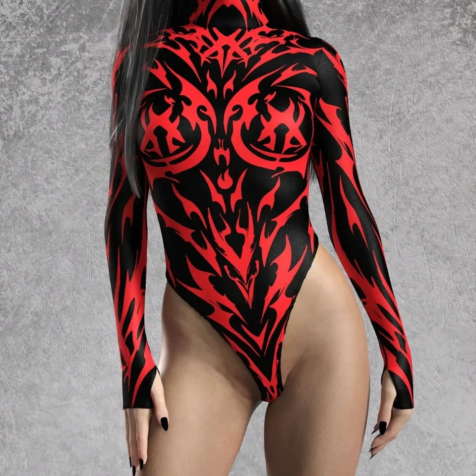 Irregular Network Art Striped Jumpsuit Women Sexy Turtleneck Punk Holiday Swimsuit Bodysuit Beach Long Sleeve Swimsuit Swimwear
Irregular Network Art Striped Jumpsuit Women Sexy Turtleneck Punk Holiday Swimsuit Bodysuit Beach Long Sleeve Swimsuit Swimwear