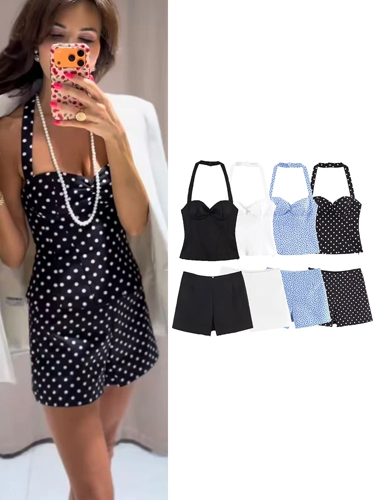 TFMLN Women Sexy Mini Shorts Set Halter Backless Top with High Waist Short Pants Slim 2 Piece Outfit Chic Club Party Clothes
TFMLN Women Sexy Mini Shorts Set Halter Backless Top with High Waist Short Pants Slim 2 Piece Outfit Chic Club Party Clothes