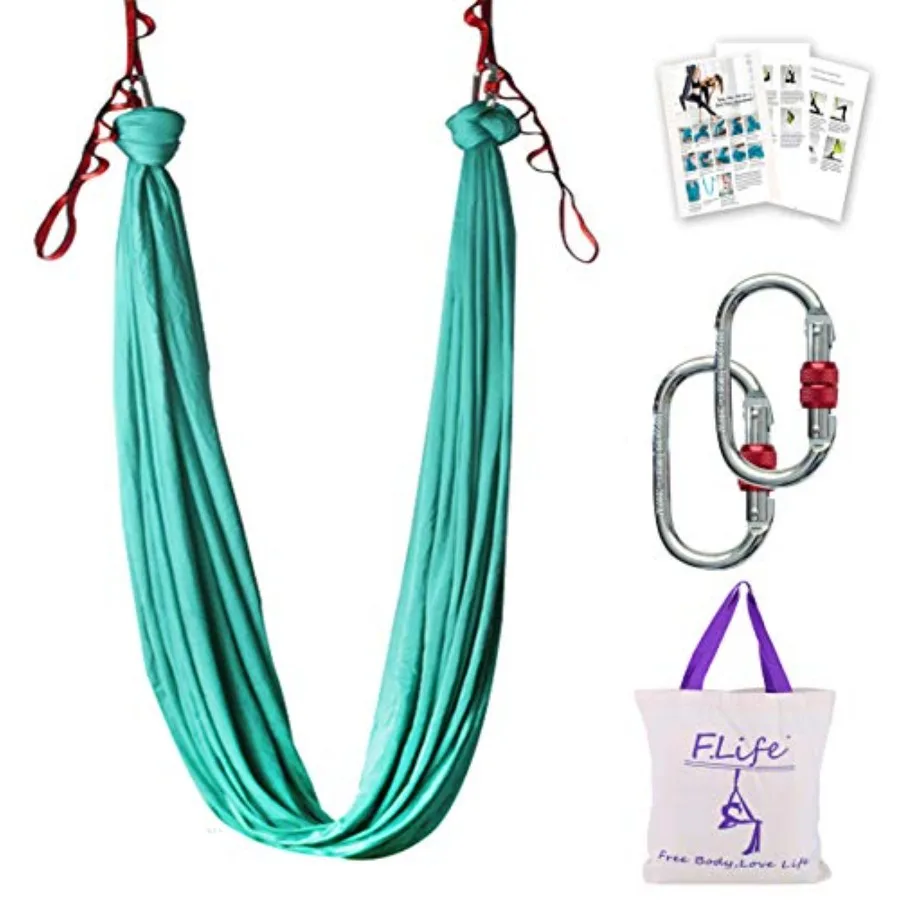 Aerial Silk Yoga Hammock and Swing for yoga InversionStrength training starter hardware kit
Aerial Silk Yoga Hammock and Swing for yoga InversionStrength training starter hardware kit