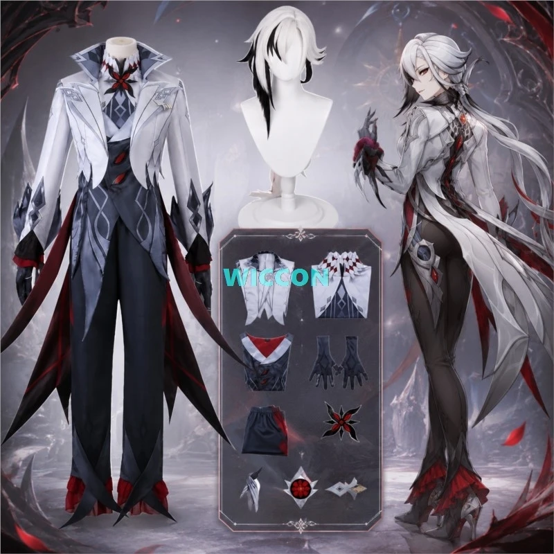 Genshin Impact Arlecchino The Knave Cosplay Costume Fatui Harbinger Wig Set Servant Snezhnaya Halloween Costumes For Women
Genshin Impact Arlecchino The Knave Cosplay Costume Fatui Harbinger Wig Set Servant Snezhnaya Halloween Costumes For Women