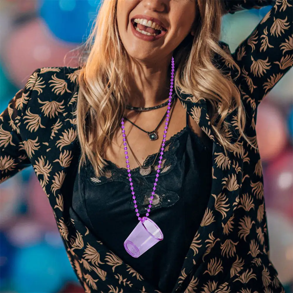 24Pcs Cup Necklace with Beads Vibrant Glass Pendant for Bridal Shower Celebration Lightweight Comfortable Wearable Party Favor
24Pcs Cup Necklace with Beads Vibrant Glass Pendant for Bridal Shower Celebration Lightweight Comfortable Wearable Party Favor