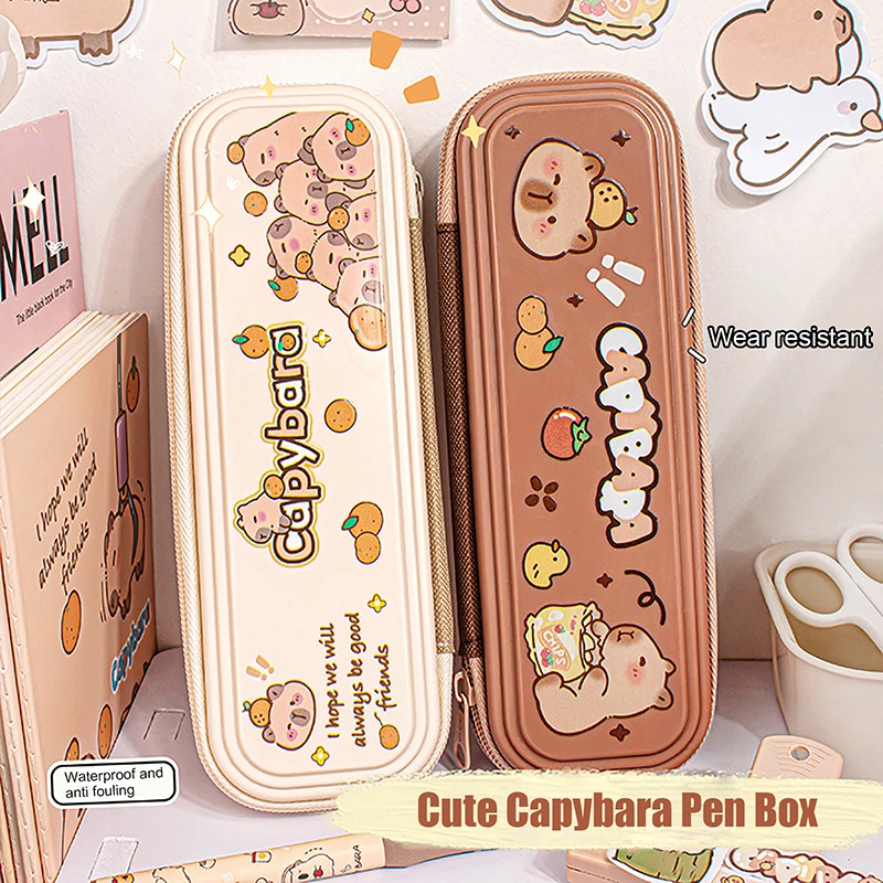 Large Capacity Capybara Pencil Case Fashion Pen Bag Student Stationery School Supplies Cute Cartoon Capybara Zipper Storage Box
Large Capacity Capybara Pencil Case Fashion Pen Bag Student Stationery School Supplies Cute Cartoon Capybara Zipper Storage Box