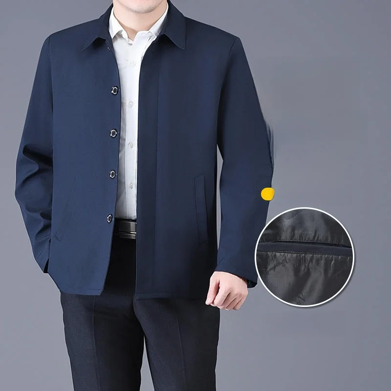 Мужская деловая повседневная куртка, теплая рекламная верхняя одежда для папы, мужская модная осенняя сезонная верхняя одежда из смеси полиэстера
Мужская деловая повседневная куртка, теплая рекламная верхняя одежда для папы, мужская модная осенняя сезонная верхняя одежда из смеси полиэстера