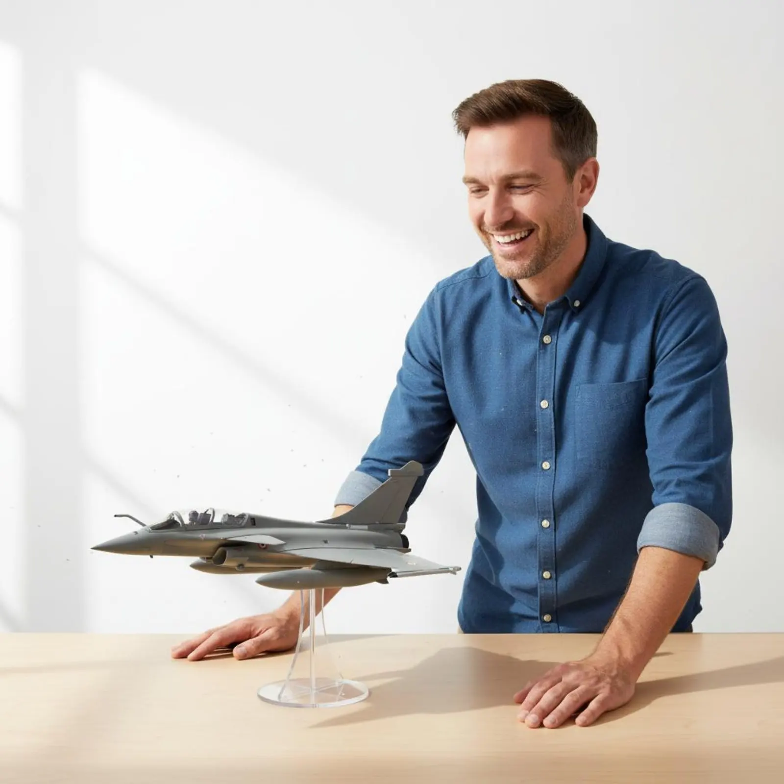 Rafale B Die-Cast Jet Alloy Body Rafale B Model Plane 1:72 Scale Fighter Model Fine Features Collectible for Collectors
Rafale B Die-Cast Jet Alloy Body Rafale B Model Plane 1:72 Scale Fighter Model Fine Features Collectible for Collectors