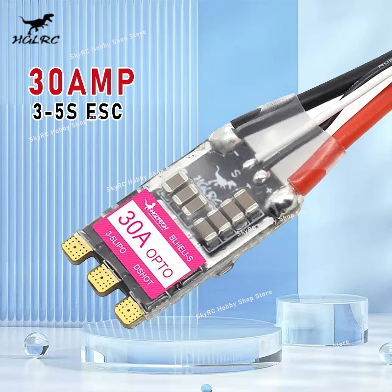 HGLRC 30A 30АМП 3-5S BLHELIS 16.5 BB2 DSHOT600 Бесколлекторный ESC для RC FPV гоночных и фристайл дронов, запасные части для самостоятельной сборки
HGLRC 30A 30АМП 3-5S BLHELIS 16.5 BB2 DSHOT600 Бесколлекторный ESC для RC FPV гоночных и фристайл дронов, запасные части для самостоятельной сборки