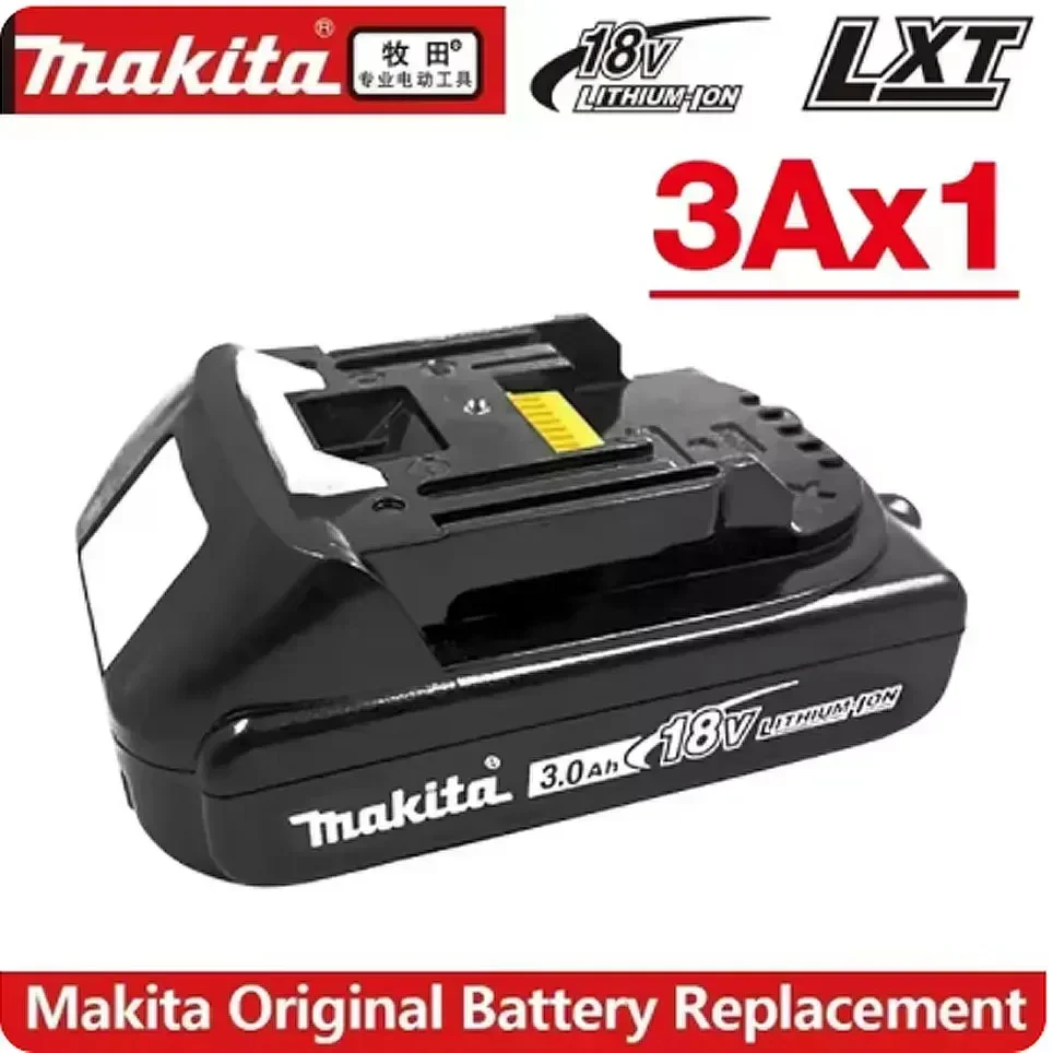 Original Makita 18V battery 3Ah 3000mAh Makita Battery BL1830B BL1850B BL1840 BL1860B BL1815 Replacement Lithium Battery LXT400
Original Makita 18V battery 3Ah 3000mAh Makita Battery BL1830B BL1850B BL1840 BL1860B BL1815 Replacement Lithium Battery LXT400