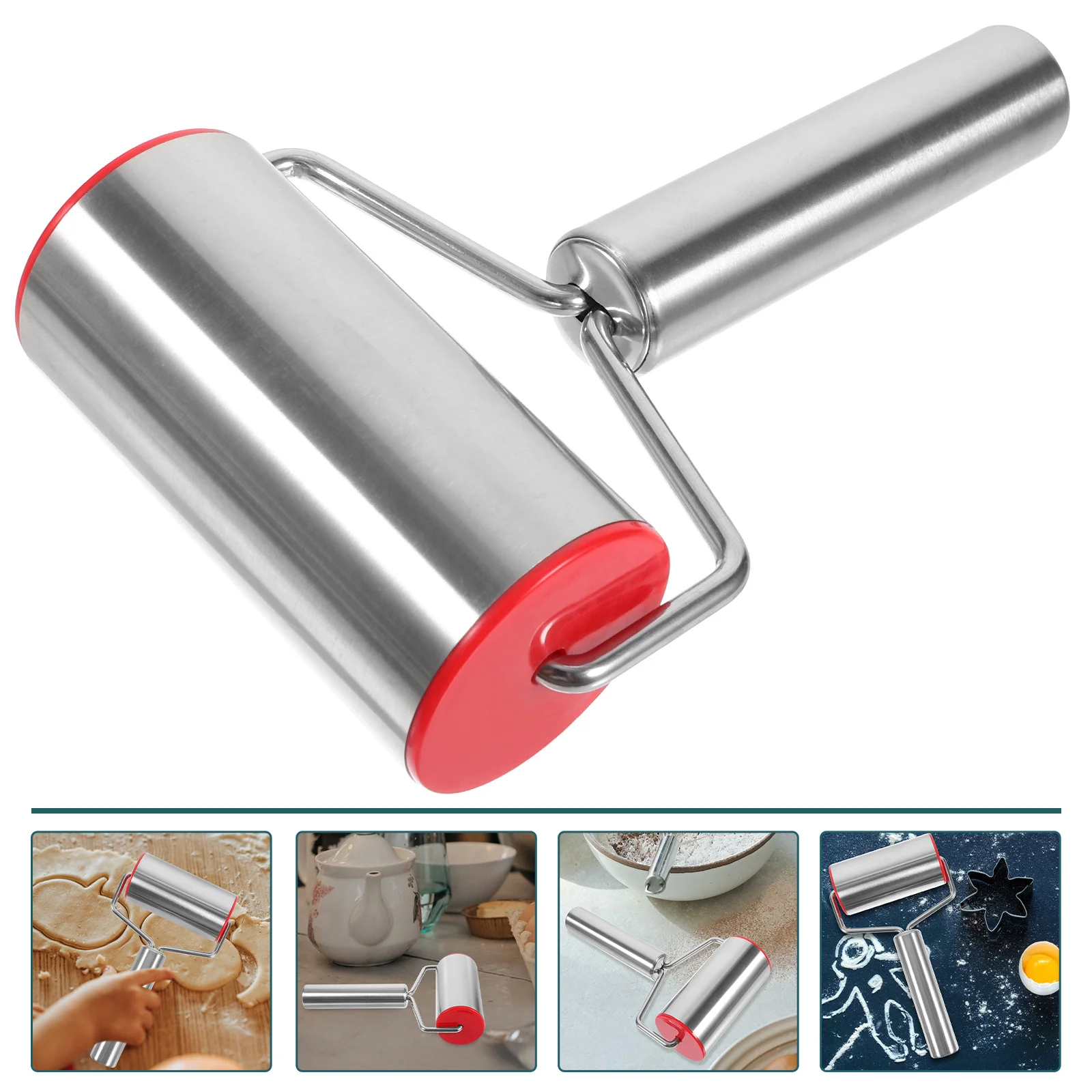 Stainless Steel Rolling Pin Smooth Non-Stick Dough Roller Fondant Cookie Pastry Baking Tool Kitchen Utensil 
Stainless Steel Rolling Pin Smooth Non-Stick Dough Roller Fondant Cookie Pastry Baking Tool Kitchen Utensil