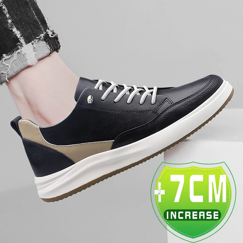 Mens Elevator Shoes Height Increase Invisible 7cm Heighten Increasing Sports Sneakers Elevate Taller Lift Leather Skateboard
Mens Elevator Shoes Height Increase Invisible 7cm Heighten Increasing Sports Sneakers Elevate Taller Lift Leather Skateboard