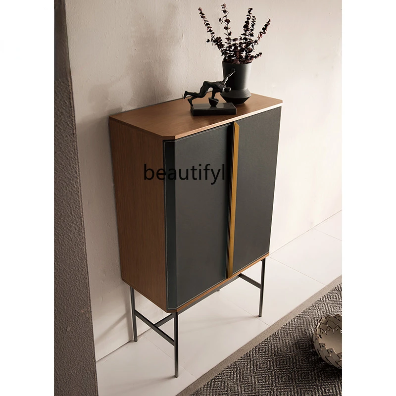CXH Wine Cabinet Hard Leather Walnut Designer Model High Foot Cabinet Living Room Locker
CXH Wine Cabinet Hard Leather Walnut Designer Model High Foot Cabinet Living Room Locker