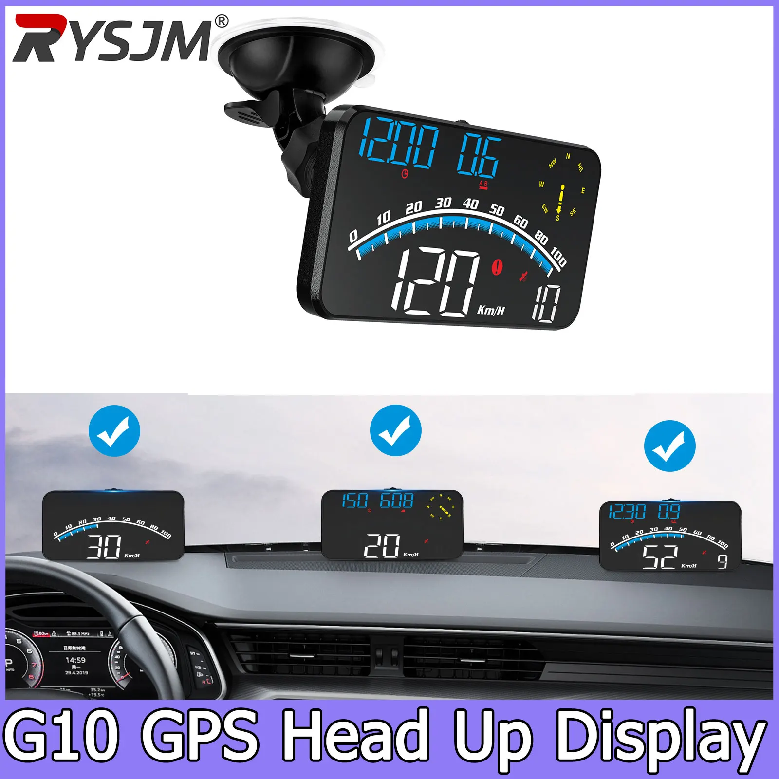 G10 Head Up Display GPS System for All Car Auto Accessory Digital GPS Speedometer with Speed Alarm HUD Time Altitude Mileage
G10 Head Up Display GPS System for All Car Auto Accessory Digital GPS Speedometer with Speed Alarm HUD Time Altitude Mileage