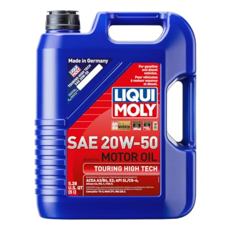 Высокотехнологичное моторное масло Touring SAE 20W-50 5л для высокопроизводительных двигателей: снижает трение и улучшает защиту
Высокотехнологичное моторное масло Touring SAE 20W-50 5л для высокопроизводительных двигателей: снижает трение и улучшает защиту