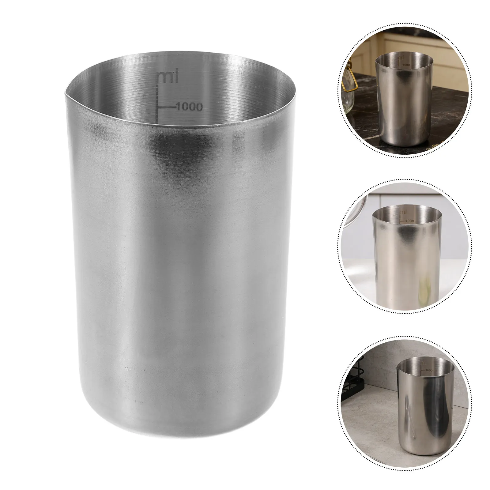 1000Ml Low-Form Stainless Steel Measuring Beaker Graduated Chemistry Lab Equipment for Precise Liquid Measurement Baking Science
1000Ml Low-Form Stainless Steel Measuring Beaker Graduated Chemistry Lab Equipment for Precise Liquid Measurement Baking Science