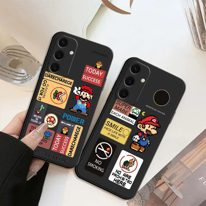 Comics Supers M-Marios Cartoon For Samsung Galaxy S25 S24 S23 S22 S21 S20 S10 S9 Ultra Plus FE 5G Black Soft Cover Phone Case 
Comics Supers M-Marios Cartoon For Samsung Galaxy S25 S24 S23 S22 S21 S20 S10 S9 Ultra Plus FE 5G Black Soft Cover Phone Case
