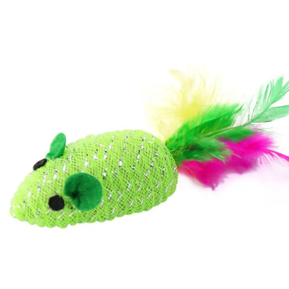 5 Pack Green Furry Hide Mouse Cat Toys With Colorful Feather Tails For Indoor Cats Kitten Playtime Biting And Hunting Simulation
5 Pack Green Furry Hide Mouse Cat Toys With Colorful Feather Tails For Indoor Cats Kitten Playtime Biting And Hunting Simulation