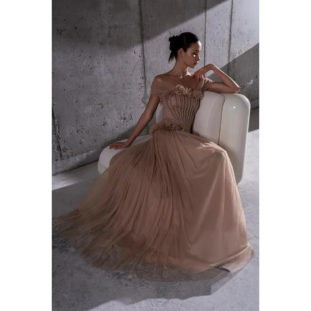 Customized Off The Shoulder Long Evening Dresses Elegant Formal Occasion Prom Gowns Tulle Pleat 2026 Floor Length Prom Dresses
Customized Off The Shoulder Long Evening Dresses Elegant Formal Occasion Prom Gowns Tulle Pleat 2026 Floor Length Prom Dresses