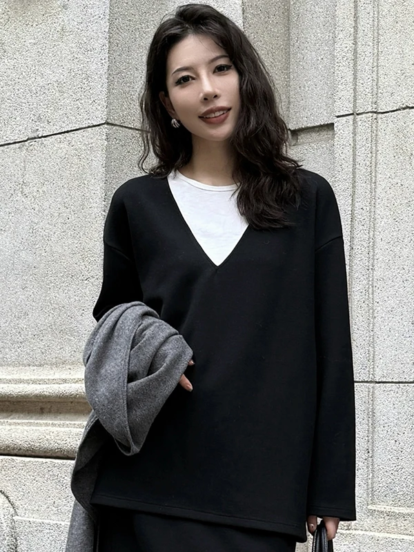 Nana Tall DMX Loose Lazy Sle V-Ne Wool Knitted Sweater Women's Autumn New Top B25029 Polyester Fiber Long Sve Mid-Length
Nana Tall DMX Loose Lazy Sle V-Ne Wool Knitted Sweater Women's Autumn New Top B25029 Polyester Fiber Long Sve Mid-Length