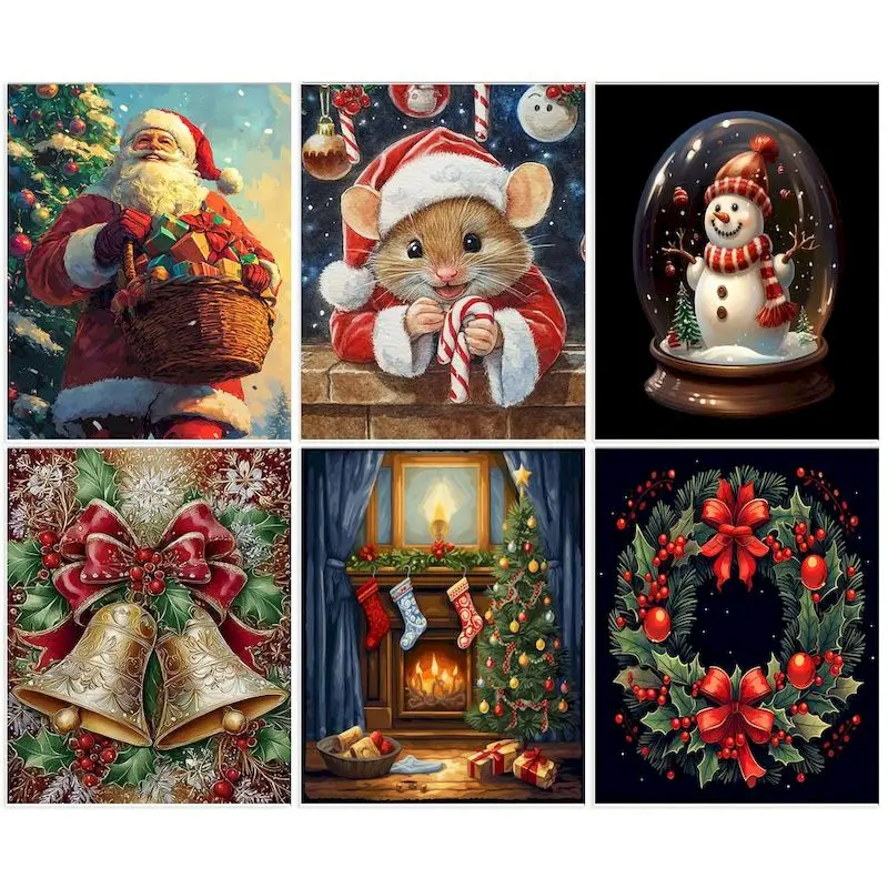 SDOYUNO Oil Painting By Number Christmas Landscape DIY Frame Drawing On Canvas Pictures By Number HandPainted Home Decor 
SDOYUNO Oil Painting By Number Christmas Landscape DIY Frame Drawing On Canvas Pictures By Number HandPainted Home Decor