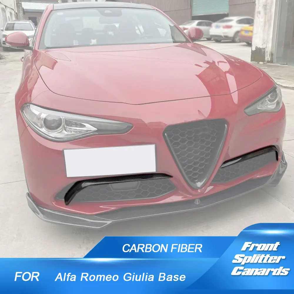 Car Front Bumper Fog Lamp Cover Trims Frame for Alfa Romeo Giulia Base Sedan 2015-2020 Front Canards Fins Carbon Fiber
Car Front Bumper Fog Lamp Cover Trims Frame for Alfa Romeo Giulia Base Sedan 2015-2020 Front Canards Fins Carbon Fiber