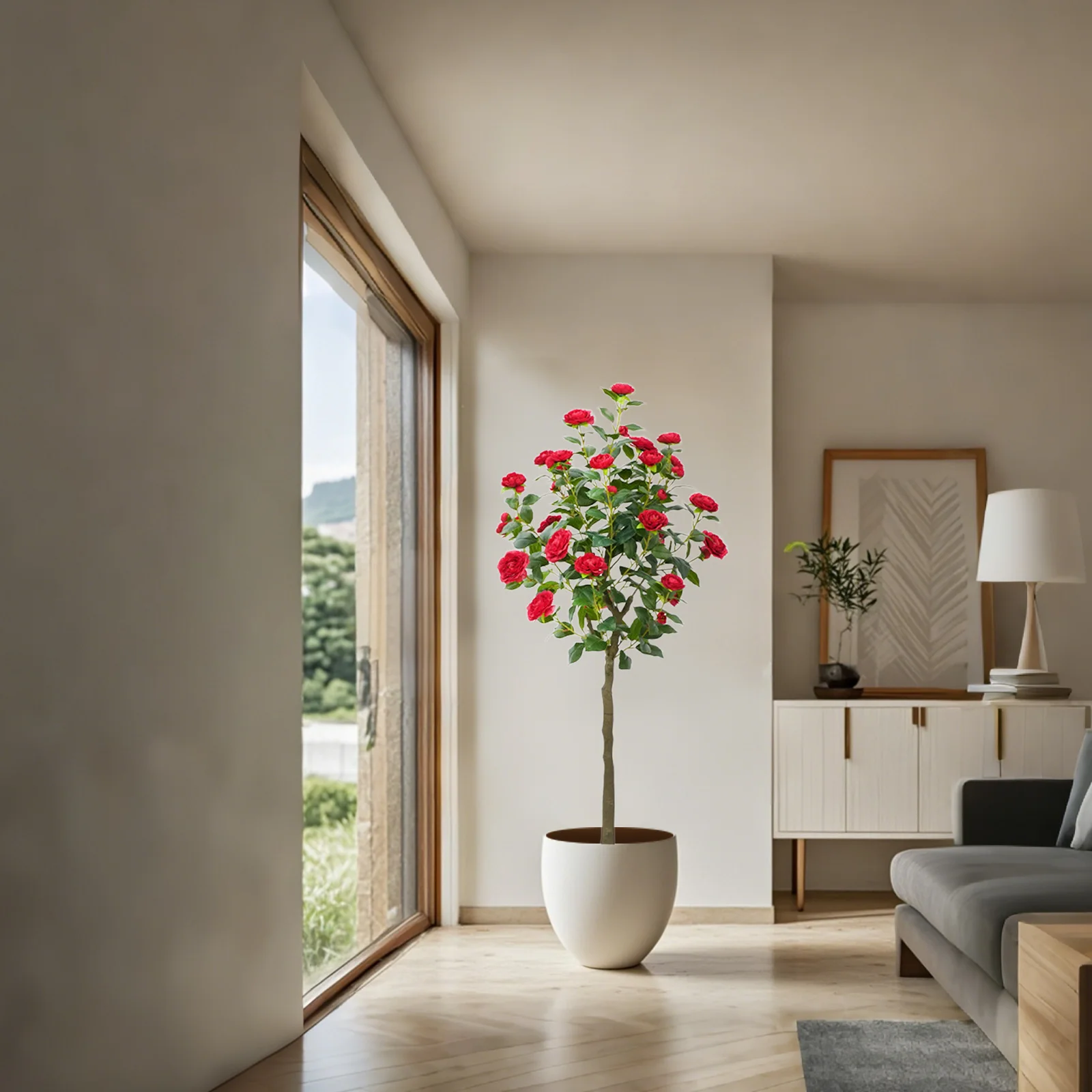 Artificial Camellia Tree, Realistic Tall Fake Flower Plants, Faux Camellia Plant In Pot With Flowers For Office Room Decoration
Artificial Camellia Tree, Realistic Tall Fake Flower Plants, Faux Camellia Plant In Pot With Flowers For Office Room Decoration