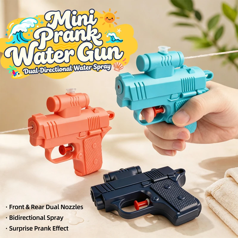 Novelty Reverse Spray Water Gun Double Switch Nozzle Prank Toy Portable Mini Pocket Squirt Gun for Summer Outdoor Pool Beach
Novelty Reverse Spray Water Gun Double Switch Nozzle Prank Toy Portable Mini Pocket Squirt Gun for Summer Outdoor Pool Beach