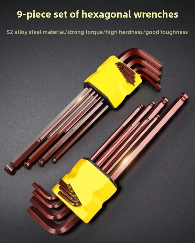 JZD Full Set of Automatic Six-Way Hex Wrenches Six-Round Inner Hex Screwdrivers Tool Kit for Home Repair And Maintenance
JZD Full Set of Automatic Six-Way Hex Wrenches Six-Round Inner Hex Screwdrivers Tool Kit for Home Repair And Maintenance
