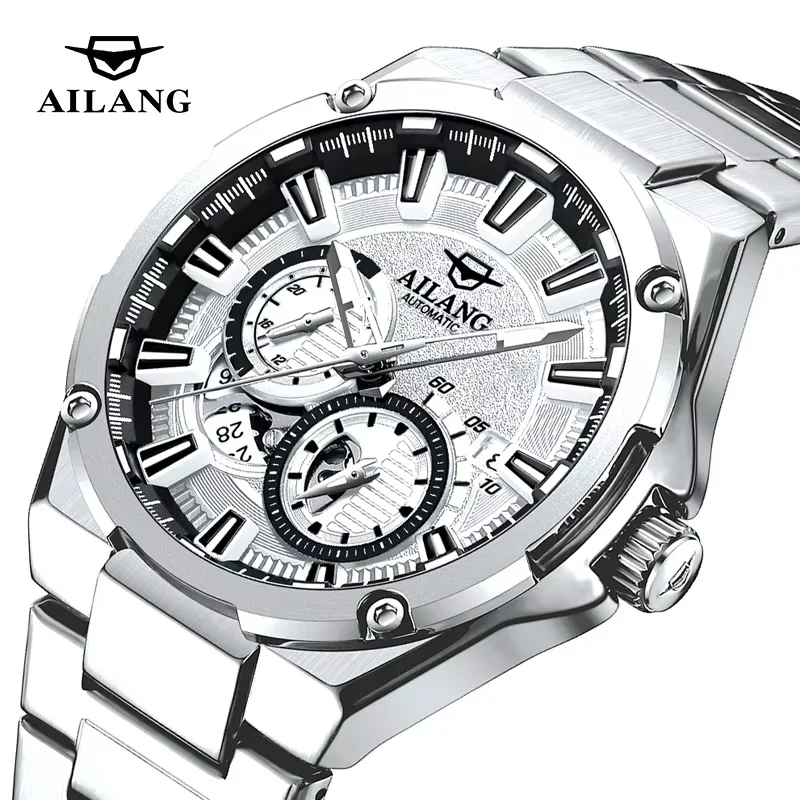 AILANG 2026 Stainless Steel Waterproof Mens Skeleton Watches Top Brand Luxury Transparent Mechanical Sport Male Wrist Watches
AILANG 2026 Stainless Steel Waterproof Mens Skeleton Watches Top Brand Luxury Transparent Mechanical Sport Male Wrist Watches