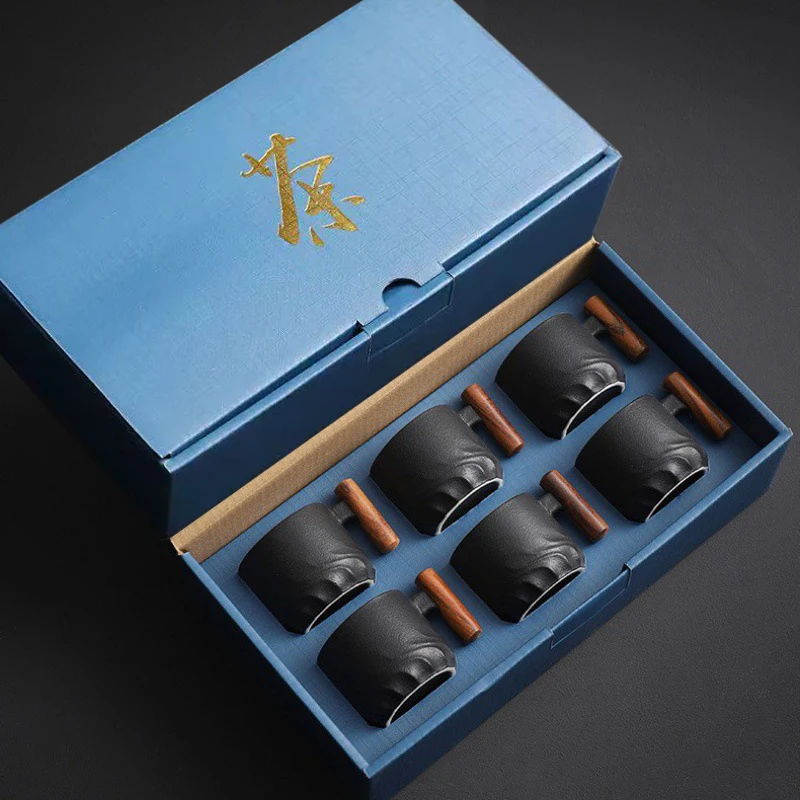 6pcs Set Ceramic Retro Espresso Coffee Cup With Wooden Handle Office Water Cup Tea Mug Ceramic Coffee Mug Handmade Tea Gift Box
6pcs Set Ceramic Retro Espresso Coffee Cup With Wooden Handle Office Water Cup Tea Mug Ceramic Coffee Mug Handmade Tea Gift Box