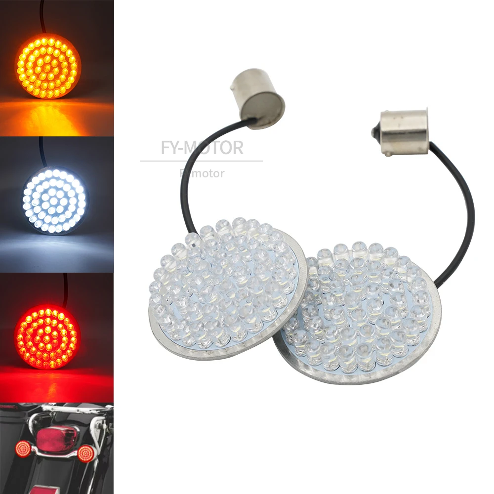 Motorcycle 1156 1157 Turn Signal Indicator Light 2" Bullet Style LED Inserts Panel Lights Lamp For Harley Dyna Sportster Softail
Motorcycle 1156 1157 Turn Signal Indicator Light 2" Bullet Style LED Inserts Panel Lights Lamp For Harley Dyna Sportster Softail