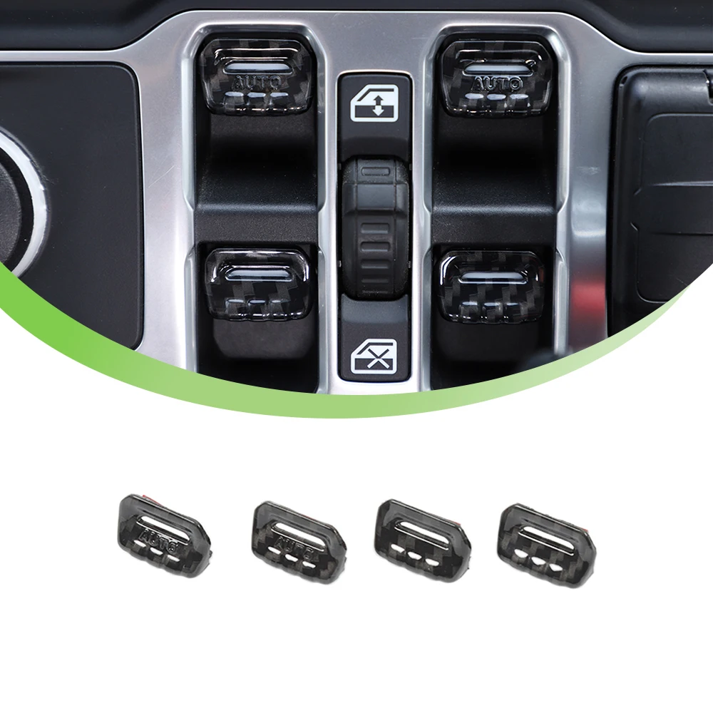 Window Lift Switch Button Decoration Cover Trim for Jeep Wrangler JL Gladiator JT 2018 2019 2020 2021 2022 2023 Car Accessories
Window Lift Switch Button Decoration Cover Trim for Jeep Wrangler JL Gladiator JT 2018 2019 2020 2021 2022 2023 Car Accessories
