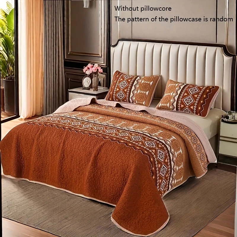 Set of 3 Bohemian-Style Quilted Bed Covers, Featuring 1 Quilt Cover And 2 Pillowcases, Suitable for Machine Washing, Providing Comfort Throughout The Year, Soft And Breathable, Perfect for Decorating Bedrooms Or Dormitories
Set of 3 Bohemian-Style Quilted Bed Covers, Featuring 1 Quilt Cover And 2 Pillowcases, Suitable for Machine Washing, Providing Comfort Throughout The Year, Soft And Breathable, Perfect for Decorating Bedrooms Or Dormitories