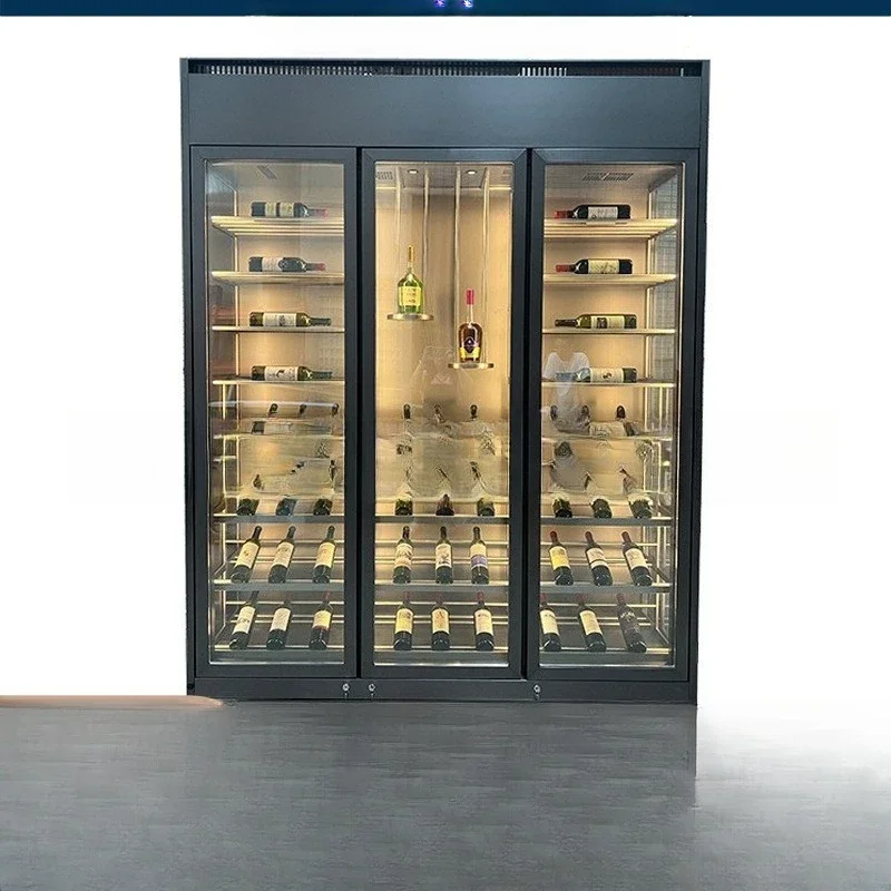Stainless steel smart with lock constant temperature wine cabinet household and commercial light luxury floor glass cabinet
Stainless steel smart with lock constant temperature wine cabinet household and commercial light luxury floor glass cabinet