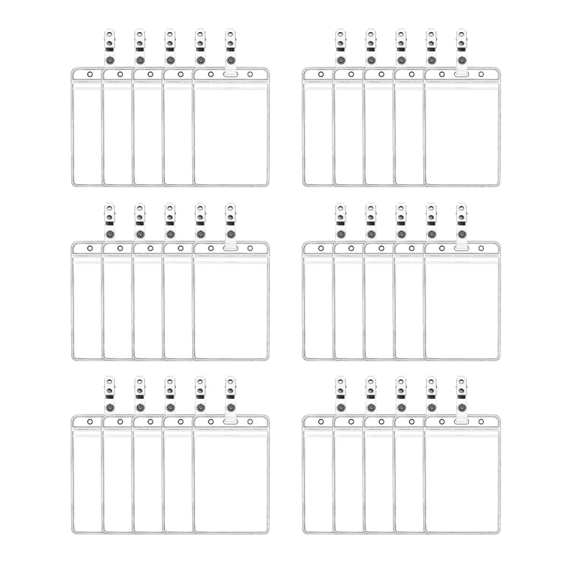Waterproof Vertical ID Badge Holder With Seal Top Protection, PVC, Holds Multiple Cards (30-Pack)
Waterproof Vertical ID Badge Holder With Seal Top Protection, PVC, Holds Multiple Cards (30-Pack)