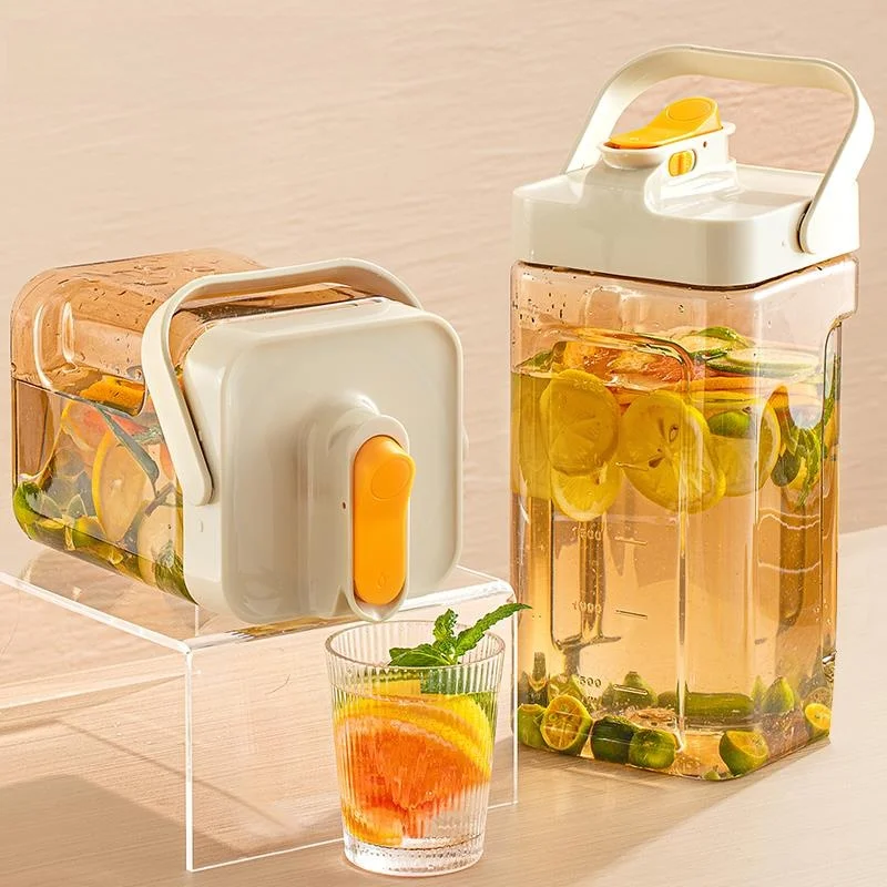 Large Capacity Plastic Cold Water Pot with Tap for Home Use Beverage Cooling Bottle Fruit Tea Cold Water Pot Juice Drink Bucket
Large Capacity Plastic Cold Water Pot with Tap for Home Use Beverage Cooling Bottle Fruit Tea Cold Water Pot Juice Drink Bucket