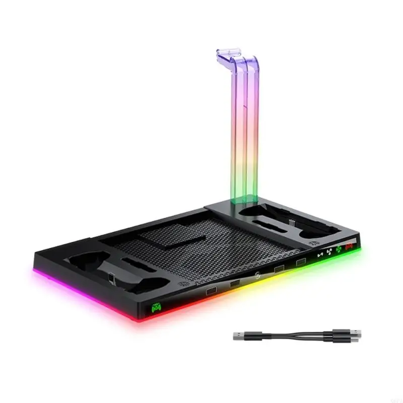 Q6PA Premium ABS Hose Cooling Stand For Steam Controller With 3 Speed Quiet Fan Controller Charging Base And Headphone Hanger
Q6PA Premium ABS Hose Cooling Stand For Steam Controller With 3 Speed Quiet Fan Controller Charging Base And Headphone Hanger