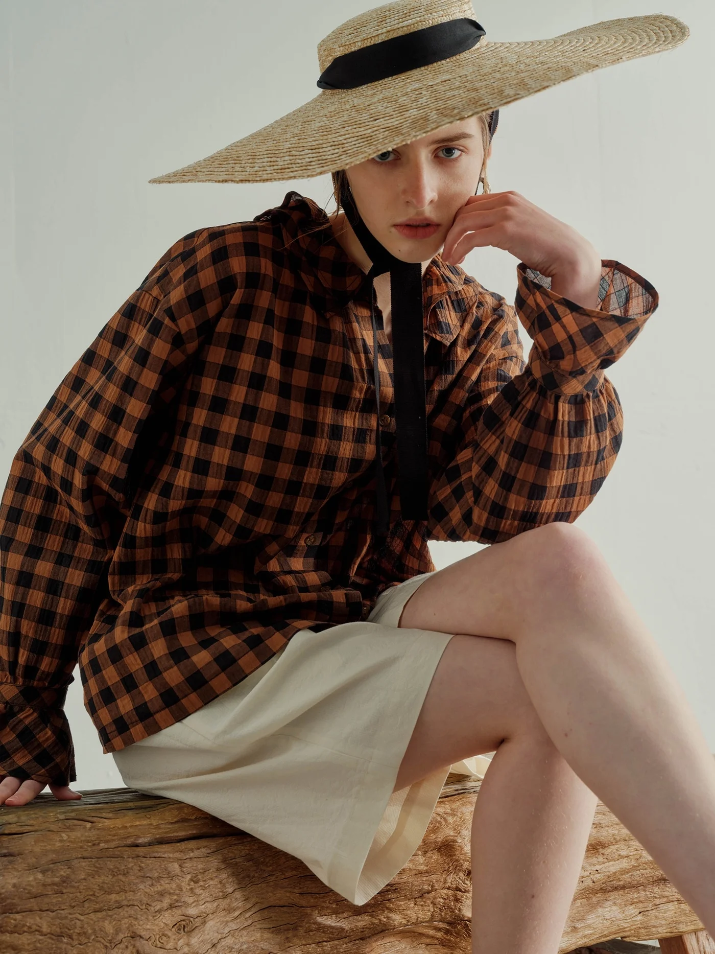 Early Spring 2024 New Design Cacao Honey Petal Collar Two-Tone irt Sweet Sle Loose Fit Long Sve Cotton Women's irt
Early Spring 2024 New Design Cacao Honey Petal Collar Two-Tone irt Sweet Sle Loose Fit Long Sve Cotton Women's irt