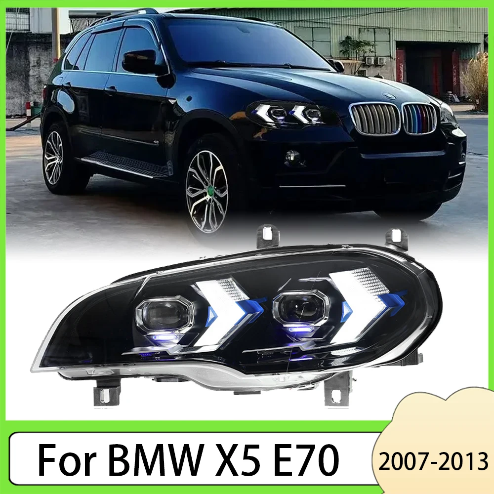 Автомобильные фары для BMW X5 E70 2007-2013, светодиодные фары в сборе, обновленный комплект аксессуаров для линз проектора с высокой настройкой
Автомобильные фары для BMW X5 E70 2007-2013, светодиодные фары в сборе, обновленный комплект аксессуаров для линз проектора с высокой настройкой