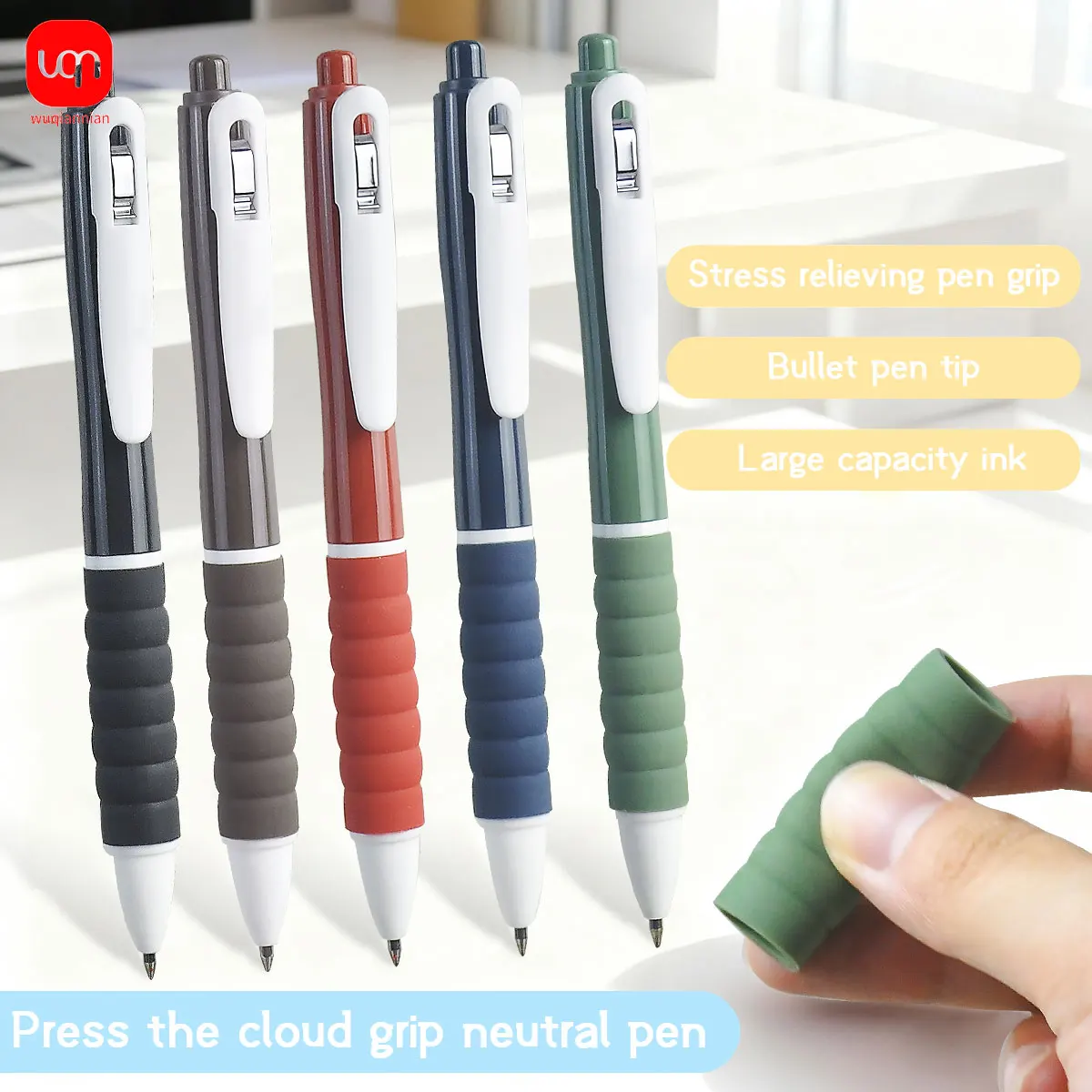 WQN-12pcs Push-Button Gel Pen 0.5mm Tip Smooth Writing Black Ink Student Signature Pen Office Writing Supplies
WQN-12pcs Push-Button Gel Pen 0.5mm Tip Smooth Writing Black Ink Student Signature Pen Office Writing Supplies